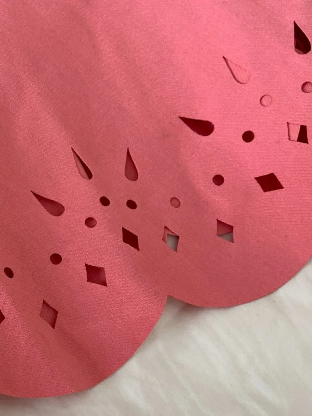 Coral Geometric Cut Out Dress by Loft - Picture 3 of 8